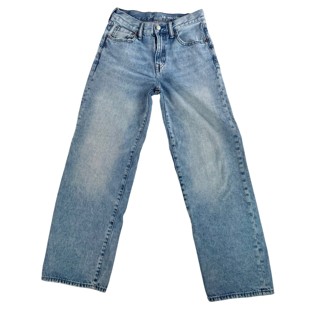 Gap Kids Teen sz 14 90s Loose Light Wash‎ baggy jeans retro